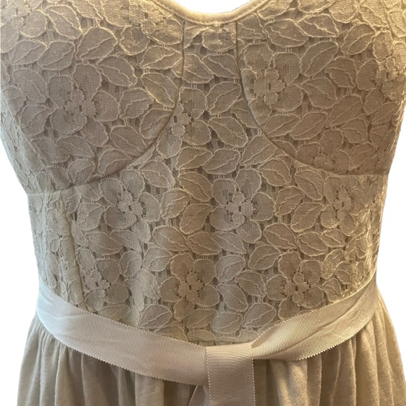 American Eagle white lace, spaghetti strap, smocked back dress, - Picture 2 of 8